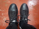 零度男鞋休閑鞋 新款戶(hù)外潮流板鞋品牌男士休閑皮鞋靴小白鞋子 黑色 40 曬單實(shí)拍圖