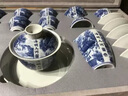 井瓷青花瓷功夫茶具整套裝高端茶壺茶杯送長輩領(lǐng)導(dǎo)客戶老師喬遷禮物 青花瓷茶具套裝 16頭 曬單實拍圖
