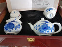 長(zhǎng)物居 功夫茶具套裝景德鎮(zhèn)吳艷青名家手繪青花瓷品茗杯套裝茶具泡茶杯 花香鳥語(yǔ) 曬單實(shí)拍圖