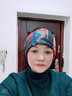 蔚諾娜 歐美女士包頭帽春夏透氣頭巾騎行帽薄款女士頭套防塵遮白發(fā)帽子 大寫(xiě)字母 均碼 曬單實(shí)拍圖