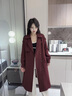 佰藍嬌安可拉紅風(fēng)衣外套女中長(cháng)款2025春秋新款氣質(zhì)修身高級感英倫風(fēng)大衣 安可拉紅 M （建議100-115斤） 曬單實(shí)拍圖