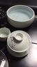 豹霖 雪花釉茶具 家用簡約陶瓷功夫茶具套裝送禮整套茶具茶壺茶杯套裝青花瓷 12頭/側(cè)把清韻荷花 曬單實(shí)拍圖