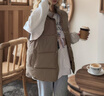 逸兼馬甲外套女春季秋冬女羽絨棉白色小個(gè)子馬甲背心韓版寬松棉襖外套 外穿馬甲【卡其色】 S （建議80-100斤） 曬單實(shí)拍圖