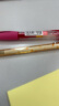 得力(deli)速干按动中性笔 0.5mm双珠ST笔头学生中性笔刷题笔 双核芯红色12支/盒S08-E 六一儿童节礼物 实拍图
