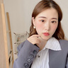 翡拉拉（fellala）新款升級款簡(jiǎn)約個(gè)性耳環(huán)女時(shí)尚潮流氣質(zhì)設計感耳飾生日禮物送女友 白色 曬單實(shí)拍圖
