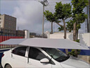 大昌攬月汽車全自動移動車棚車頂遮陽傘遙控車蓬電動折疊防曬隔熱車衣罩 半自動【銀灰色】 小號【4.2*2.1米】 曬單實拍圖