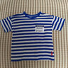 真維斯（Jeanswest）男童t恤短袖夏季新款兒童條紋?；晟朗孢m夏裝男孩夏天休閑上衣潮 藍 J夢(mèng)想宇航 110 cm 曬單實(shí)拍圖
