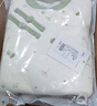 婧麒（JOYNCLEON）嬰兒秋衣套裝秋冬季夾棉兒童分體寶寶保暖內(nèi)衣衣服褲子男女童 【保暖夾棉款】蒲公英綠色 90 按扣高腰 曬單實拍圖