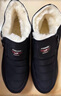 鮟鱇冬季純羊毛女棉鞋老北京布鞋老人媽媽保暖防水靴子78990 黑色 39  曬單實(shí)拍圖