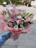 花旺鲜花速递11朵粉玫瑰百合花束生日礼物送女友全国同城配送|dyf38 晒单实拍图