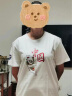 NASA联名夏季国潮短袖t恤男醒狮设计感小众原创圆领纯色半袖ins情侣恤 NA中国狮-白色 L  建议130-150斤 实拍图
