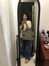 CHEN DIAOLUN香港品牌女包大容量刺繡托特包2024新款購物袋手拎包單肩手提包女 藍中號無肩帶配內(nèi)膽-送禮盒絲巾 曬單實拍圖