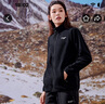 拓路者（Pioneer Camp）沖鋒衣內(nèi)膽搖粒絨外套女春季抓絨衣立領(lǐng)春裝戶外運(yùn)動(dòng)保暖開(kāi)衫上衣 黑色 L 曬單實(shí)拍圖