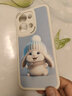 澤逸 適用opporeno9/pro手機殼 Reno9Pro+全包防摔硅膠可愛(ài)皮紋新年軟殼調皮兔男女 Reno9(9Pro)【古董白】藍兔子-贈保護膜 曬單實(shí)拍圖