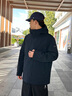 波司登（BOSIDENG）【反季】羽絨服鵝絨男款中長(zhǎng)款連帽新國(guó)標(biāo)90絨商場(chǎng)同款寬松外套 醉夢(mèng)藍(lán)5419 XL 185/104A 曬單實(shí)拍圖