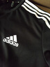 adidas休閑舒適上衣圓領短袖T恤男裝阿迪達斯官方輕運動 黑色/白   L 曬單實拍圖
