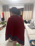瞐大師青海湖沙漠旅游大披肩女圍巾兩用防曬保暖茶卡鹽湖民族風(fēng)斗篷外套 紅色 曬單實(shí)拍圖
