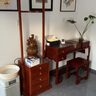 尋古紅木家具緬甸花梨（學(xué)名：大果紫檀）衣帽架實(shí)木新中式臥室衣帽間落地掛衣架 B款：長(zhǎng)52*寬46*高167cm 曬單實(shí)拍圖