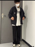 羅蒙冰絲戶外防曬衣男2025夏季新款男士寬松大碼防曬服男生薄外套 黑色 【UPF50+】 XL 體重145-160斤 曬單實(shí)拍圖