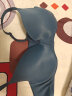 遐（HSIA）小青提内衣女无痕胸罩大胸显小 女士乳胸全罩杯贴性感光面文胸 星空蓝-标准版 75D/34D 实拍图