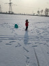 梦多福 滑雪板 滑雪车 加厚耐磨儿童卡通滑雪板单板带刹车滑草板滑沙板爬犁雪橇车冰车 亲子款100cm【适合亲子或两个10岁以下儿童】 托帕绿【刹车+拉绳+坐垫+雪球夹+雪铲】 实拍图