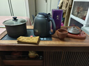 吉谷（K·KOU）茶臺燒水壺一體全自動(dòng)雙底部上水電熱水壺嵌入式智能電茶爐家用恒溫茶盤(pán)煮茶器茶藝37*20CM TC008 1.2L 【火山巖外觀(guān)】TC008-B 37*20CM 曬單實(shí)拍圖