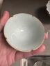 青澹汝窯功夫茶杯斗笠杯套裝主人品茗杯單杯天青色景德鎮純手工陶瓷 斗笠杯  開(kāi)片可養 曬單實(shí)拍圖