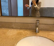 LILY春新款女裝都市通勤款撞色條紋復古雙排扣休閑西裝外套女 322灰綠 S 曬單實拍圖