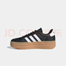 adidas「T頭鞋」VL COURT BOLD厚底增高板鞋德訓鞋阿迪達斯輕運動(dòng)   黑色/白/棕金屬(推薦腳型偏寬選大半碼)   36.5 曬單實(shí)拍圖