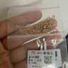 鑫萬福  18K金肖邦鏈素金項鏈時尚彩金項鏈女 送女友調(diào)節(jié)玫瑰金項鏈 紅18K金約1.40g 曬單實拍圖
