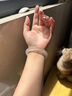 喜?？蛋自鹿庥袼枋骤C冰種荔枝凍正品瑪瑙手鐲玉手鐲七夕情人節(jié)生日禮物 【圈口/62Mm】白月光玉髓手鐲 曬單實拍圖