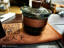 祥業(yè)玻璃觀山公道杯加厚耐熱茶漏過(guò)濾一體木把側(cè)把四方分茶器過(guò)濾茶漏 玻璃方韻公杯（不帶茶漏） 曬單實(shí)拍圖
