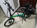 狼途（Langtu） 20寸铝合金折叠自行车男女8速成人学生运动单车便携免安装KY028 森林绿（碟刹版） 20寸 实拍图