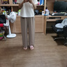 旅途原品（ltyp）空氣褲進(jìn)口醋酸褲子女顯瘦垂感直筒寬松長(zhǎng)褲/九分褲 長(zhǎng)褲-巴黎灰-日本三醋酸 L-XL/165-170cm（現(xiàn)貨） 曬單實(shí)拍圖