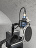 JANIBACKF120防噴網(wǎng)罩U87MK4德律風(fēng)根紐曼103電容麥克風(fēng)通用防噴罩高分子聚氨酯發(fā)泡防噴網(wǎng) 銀色F120（含4片網(wǎng)芯） 曬單實(shí)拍圖