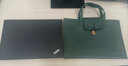 奢頓 蘋(píng)果聯(lián)想電腦包13.3筆記本內膽包MacBook男女款手提時(shí)尚職業(yè)輕便 墨綠色（四層） 14寸 曬單實(shí)拍圖