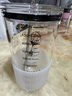 chomu帶刻度水杯玻璃吸管杯成人牛奶杯耐高溫杯子家用美式咖啡杯果汁杯 熱氣球500ml（含吸管杯套） 曬單實(shí)拍圖