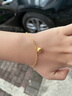 六福珠寶  福滿(mǎn)傳家系列足金小鈴鐺黃金手鏈含延長(cháng)鏈送禮 計價(jià) HEG60005 4.72克(含工費425元) 曬單實(shí)拍圖
