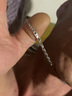 萃寶福超閃亮Pt950鉑金麥穗奢華款 男士鉑金項鏈 男白金時(shí)尚男款素鏈重19.42克 60cm長(cháng) 3.5毫米粗 曬單實(shí)拍圖