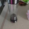 龍廣祥水中神底部放茶葉杯子水杯玻璃杯雙層男雙頭帶蓋茶水分離過濾泡茶 天瑞蓋本色320 曬單實(shí)拍圖