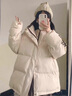 棉致韓系立領(lǐng)加厚棉服女新款冬季寬松棉衣外套女百搭面包服羽棉襖絨服 SP526米白色【高品質(zhì)55】 L 120-140斤 曬單實(shí)拍圖