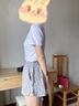 Levi's李維斯女士休閑短褲LOGO印花寬松潮流復(fù)古時(shí)尚百搭 灰色 S 曬單實(shí)拍圖