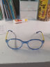 眼镜帮眼镜儿童小孩平光无度数眼镜框女小学生YJB9006亮透蓝 实拍图