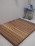 木風(fēng)定制紅雪松無(wú)油漆淋浴房實(shí)木防滑墊浴室木地墊防腐木防水地板洗澡間木腳踏沖淋腳墊拼接大尺寸加厚扇弧形 紅雪松無(wú)油漆60X80cm 曬單實(shí)拍圖