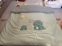 貝肽斯幼兒園被子三件套全棉水洗棉兒童被套被褥寶寶嬰兒床六件套 萌萌恐龍 羽絲棉子母七件套[1斤被芯+2斤被 曬單實(shí)拍圖