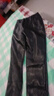 恒源祥海寧真皮皮褲女2026秋冬新款女士加絨加厚高腰顯瘦直筒褲休閑長(cháng)褲 黑色 加絨 M 27 曬單實(shí)拍圖