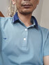 七匹狼短袖T恤男桑蠶絲POLO打底衫男士夏季簡約純色商務翻領短T男裝上衣 114(水藍)-6774款 L 170/88A 曬單實拍圖