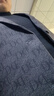 皮爾卡丹（pierre cardin）休閑西裝男士外套修身韓版春秋款毛呢小西服上衣男中年爸爸裝針織 2202灰黑 2XL 185【適合150斤-165斤】 曬單實(shí)拍圖