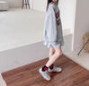 沐霓女童運(yùn)動(dòng)鞋春夏2025新款兒童鞋子秋冬鞋德訓(xùn)鞋秋冬板鞋女寶休閑鞋 低幫系帶阿甘鞋34碼內(nèi)長(zhǎng)21cm 曬單實(shí)拍圖