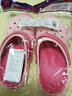 回力拖鞋男女洞洞鞋夏日清爽防滑耐磨涼鞋沙灘鞋 新款情侶潮流花園鞋 粉色 37 曬單實(shí)拍圖